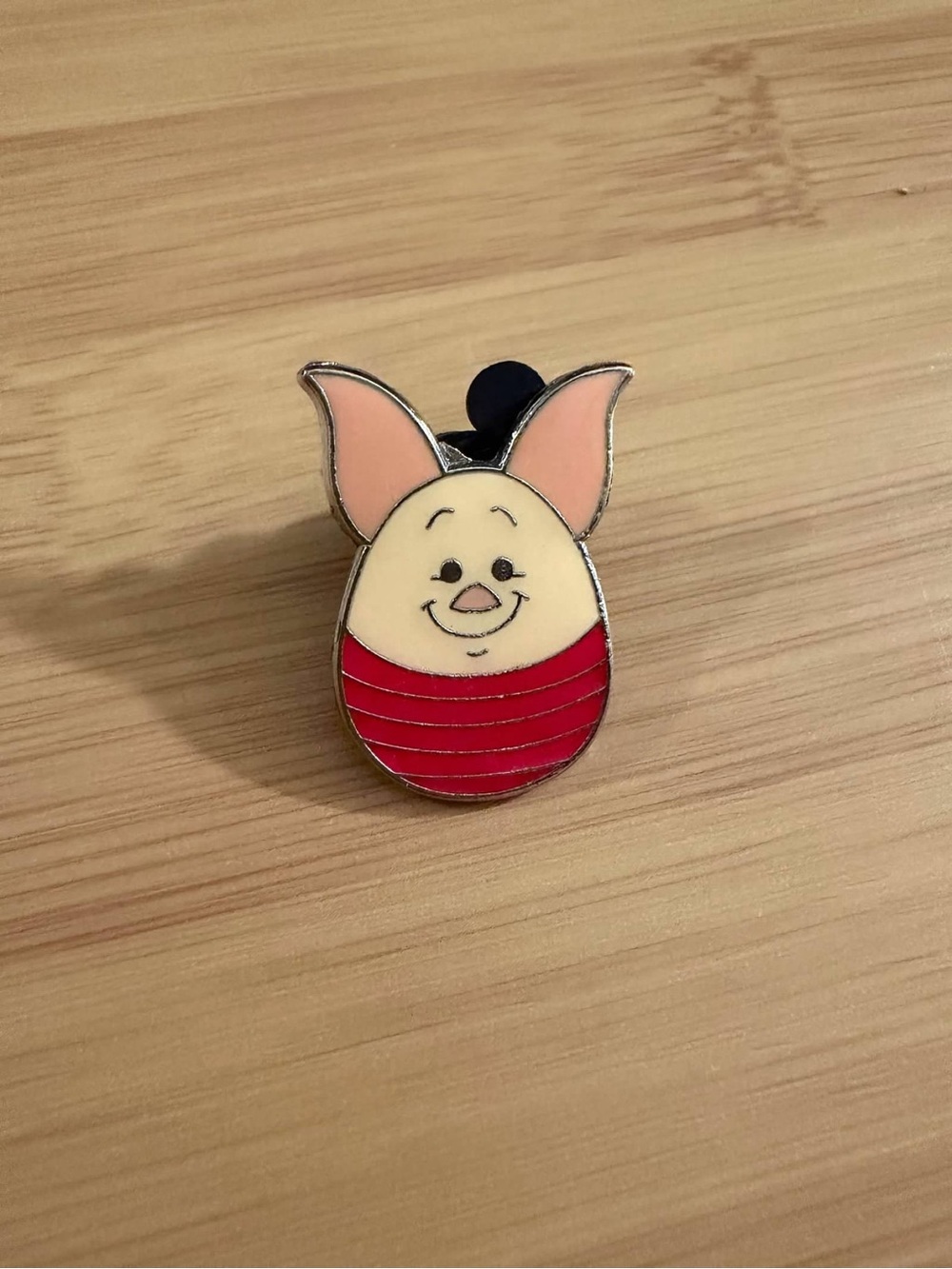 Disney Winnie the Pooh Piglet Egg Shaped Enamel Pin